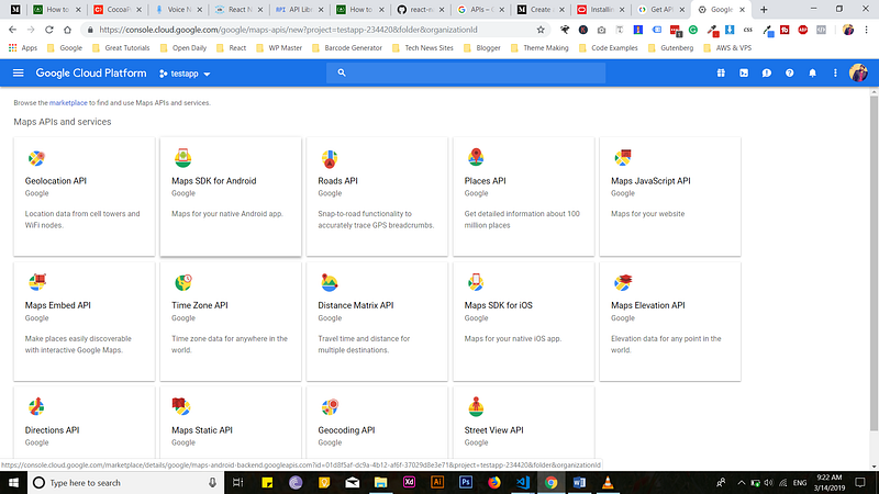 google api keys