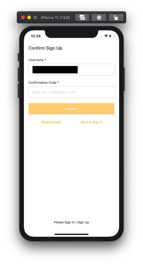 confirming signup
