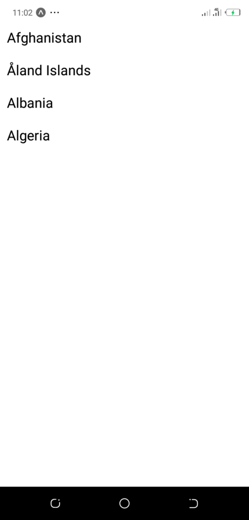 opening app