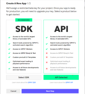 creating a new app