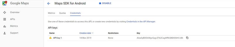 google api keys