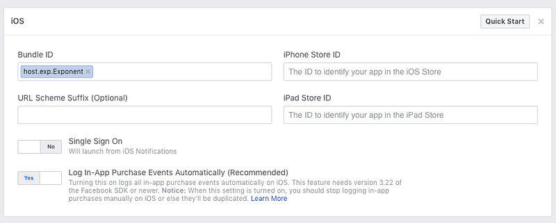 facebook dev portal