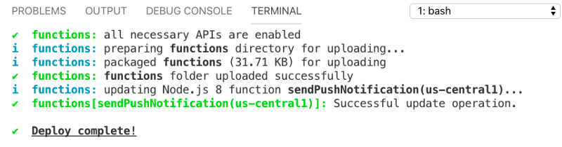 firebase deploy