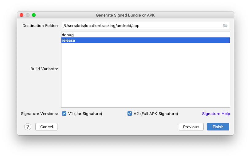 generate apk