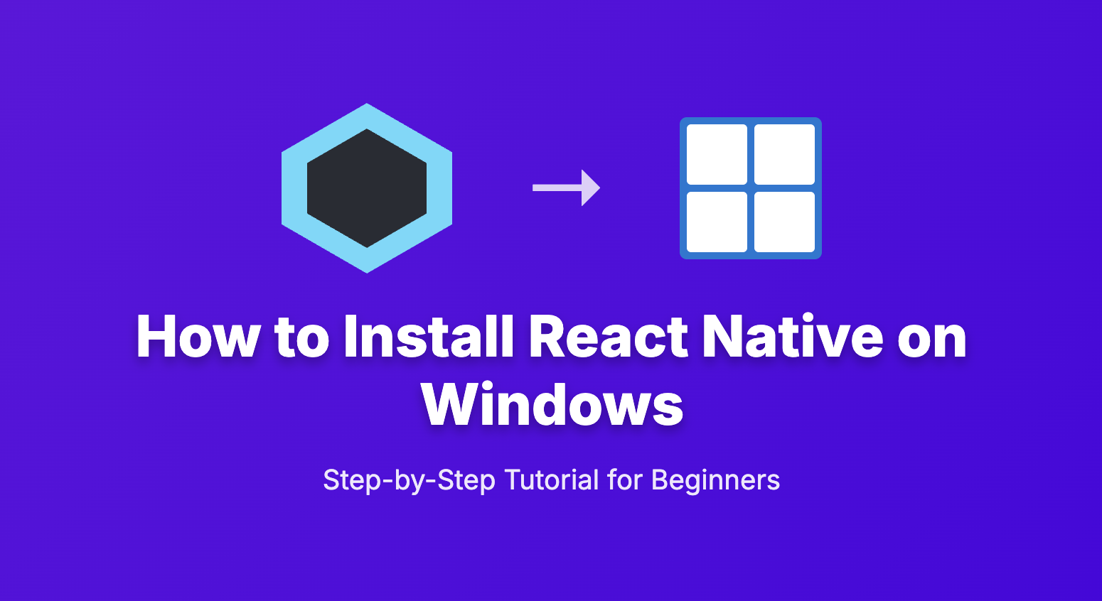 how to install reactnative on windows