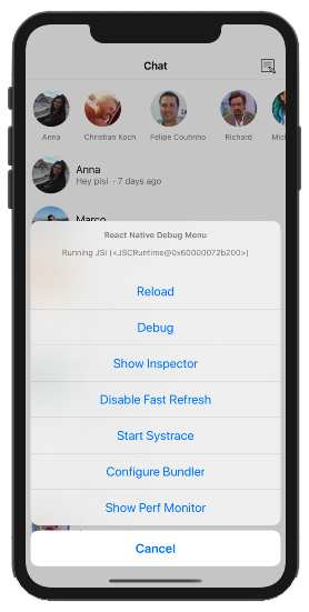 debug option access