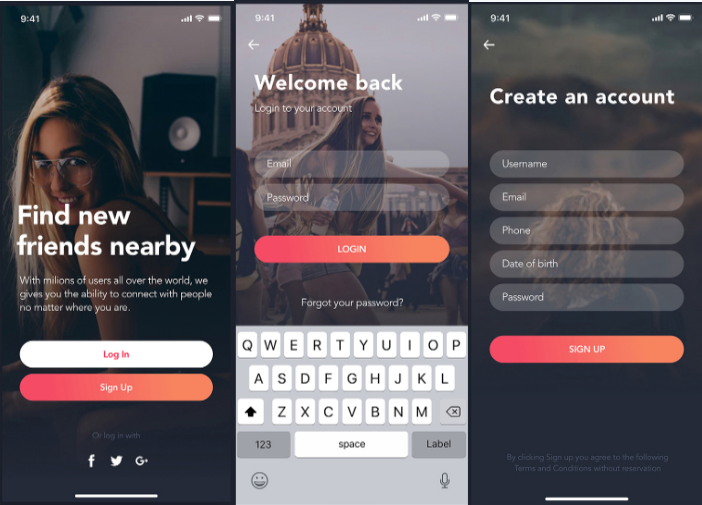 landing react native