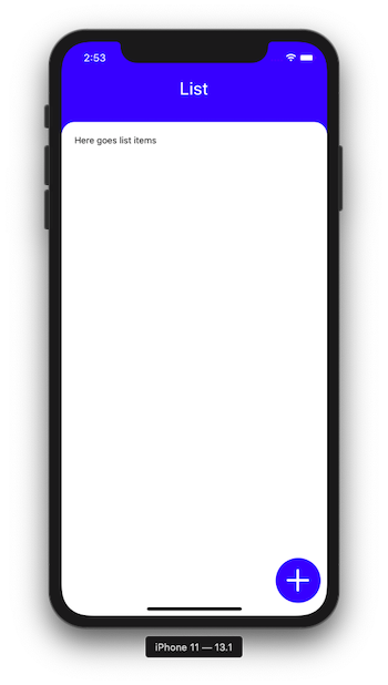 list view