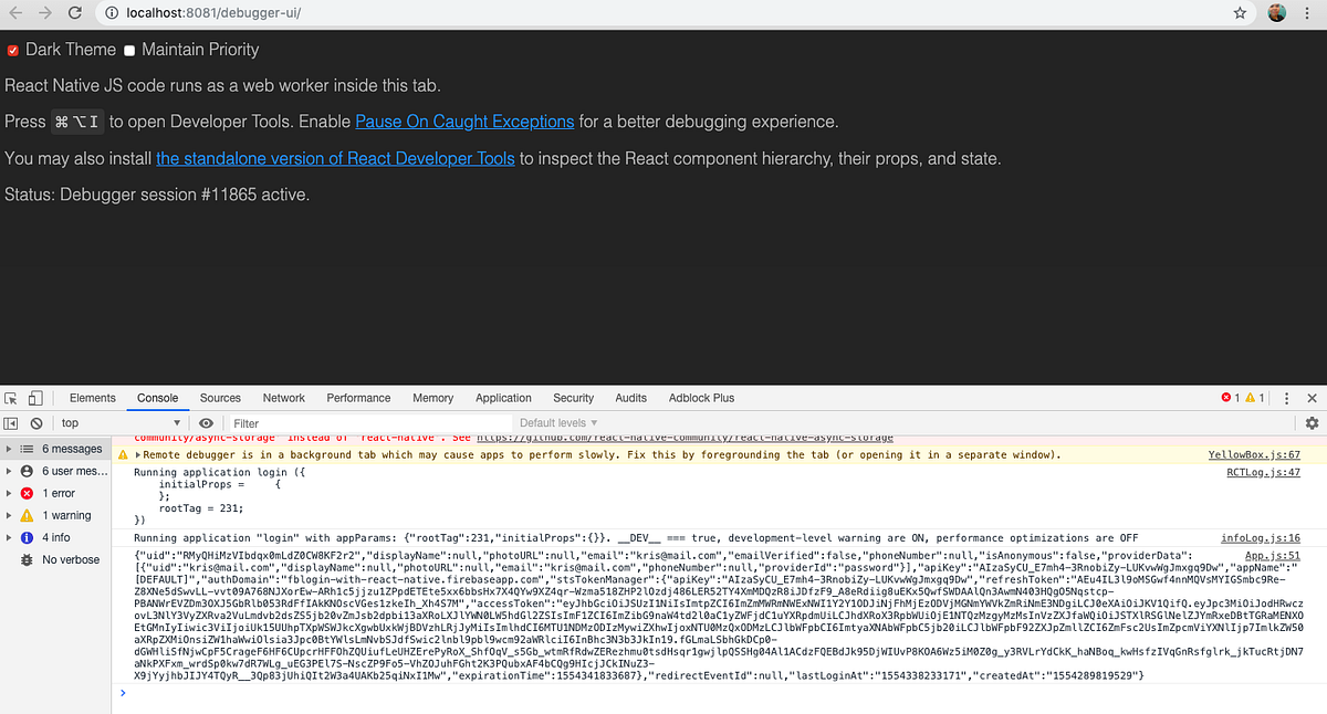 project logs