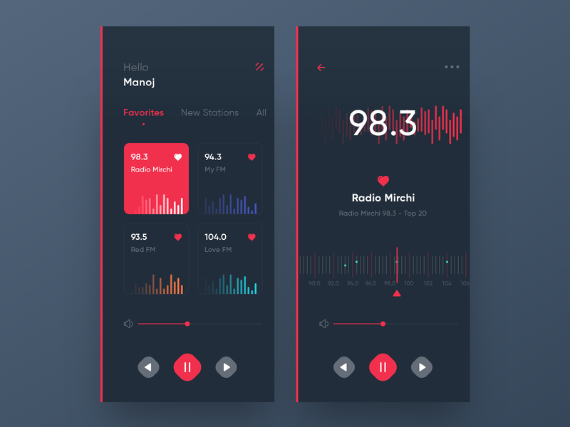 Radio/music app