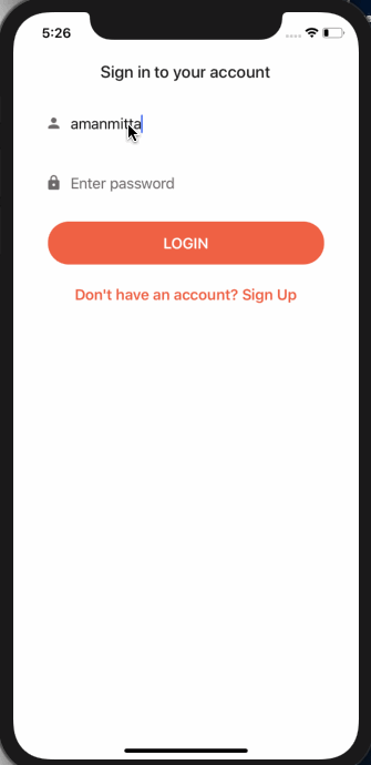 sign in demo
