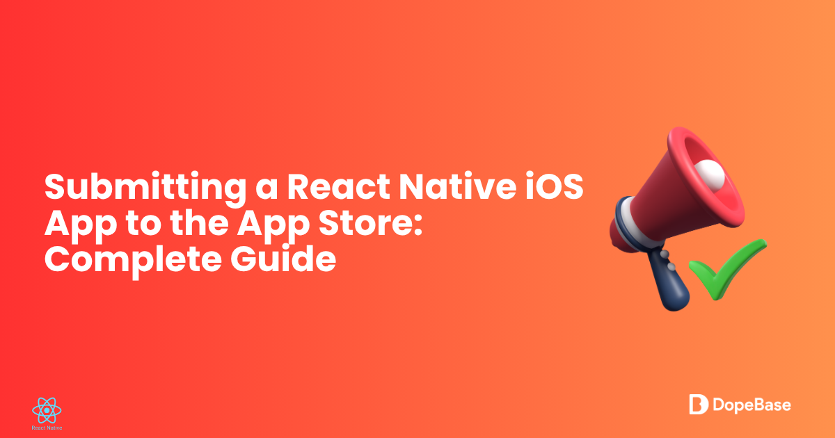 submitting a react native ios app to the app store
