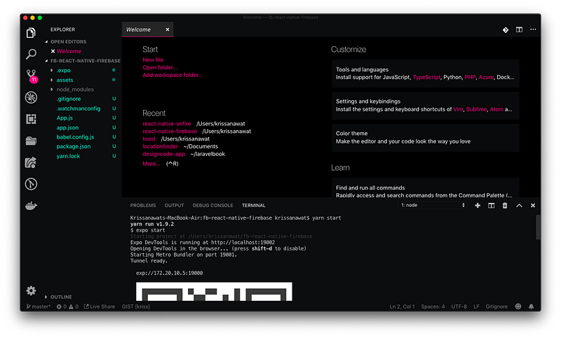 vs code terminal